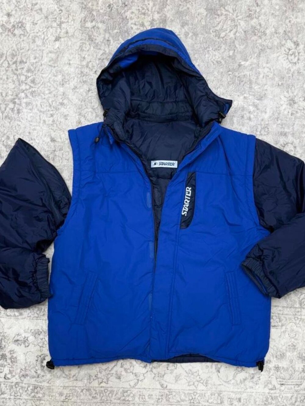 vintage Starter reversible puffer jacket or vest
